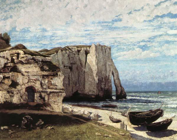 Gustave Courbet La Cote a Etretat apres la tempete France oil painting art
